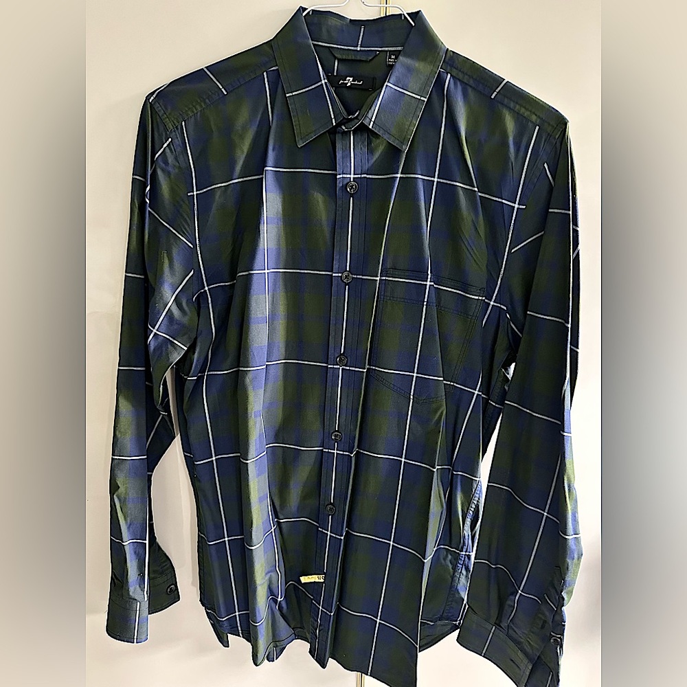 7 for All Mankind Cotton fitted Shirt-M